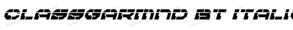 ClassGarmnd BT Italic字体转换